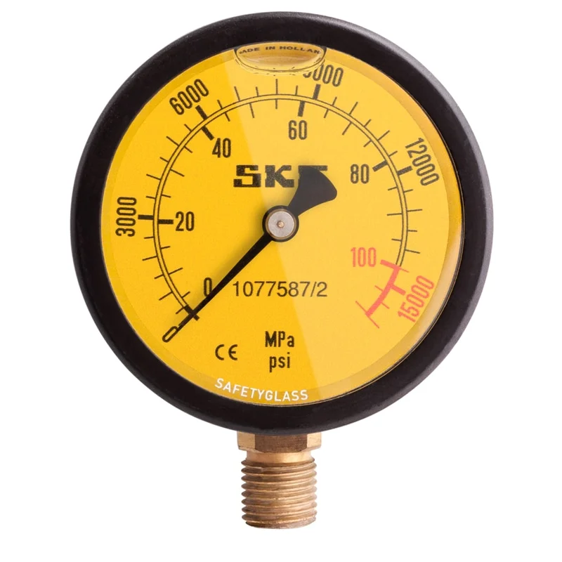 Manômetro SKF 0 - 100 MPa (0 - 14.500 psi) dia 69 mm (2,7 pol.) - 1077587/2