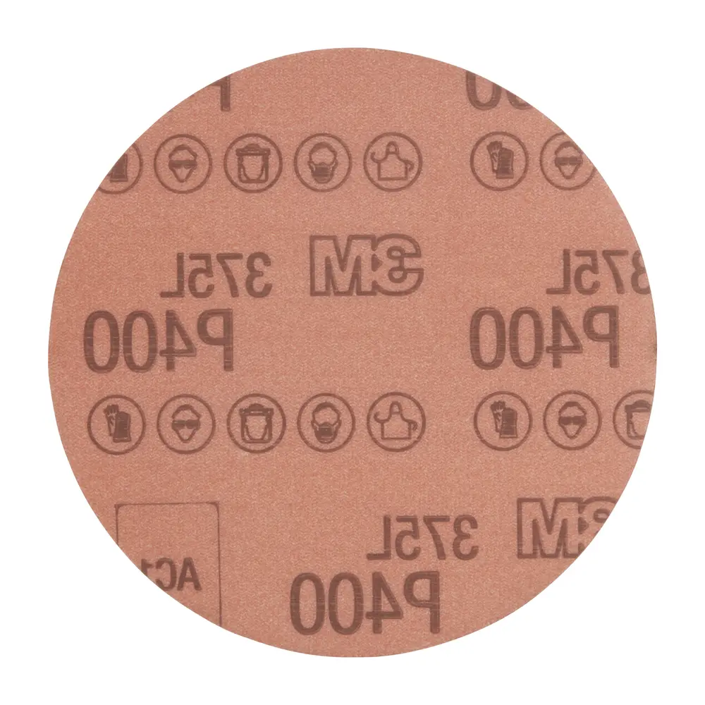 3M™ Hookit™ Film Disc 375L, P1500, 5 in x NH, Die 500X, 50 per inner, 250 per case