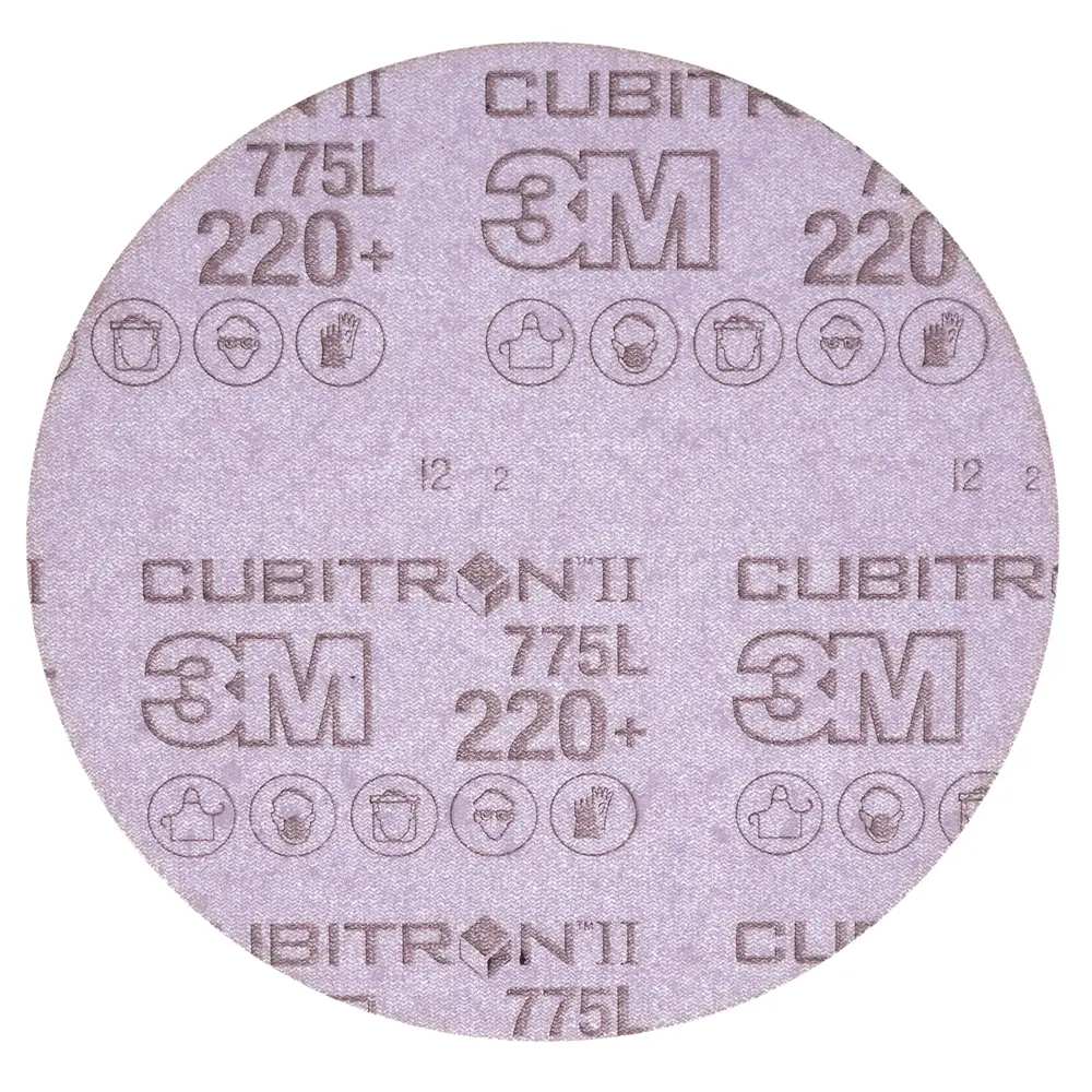 3M™ Cubitron™ II Hookit™ Disco de Filme 775L, 150 mm, Sem furos, 220+