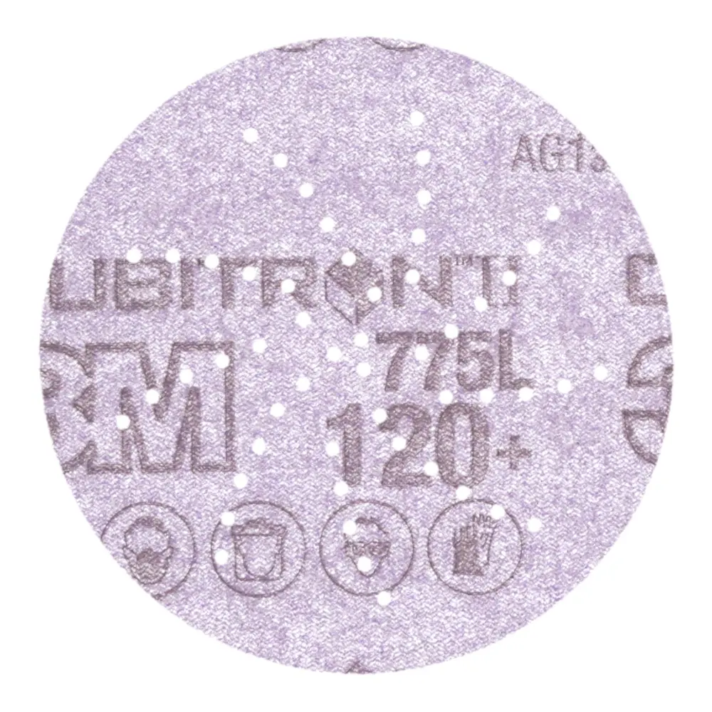 3M™ Cubitron™ II Hookit™ Disco de Filme 775L, Multi-agujeros, 75MM P120, 250 por caixa