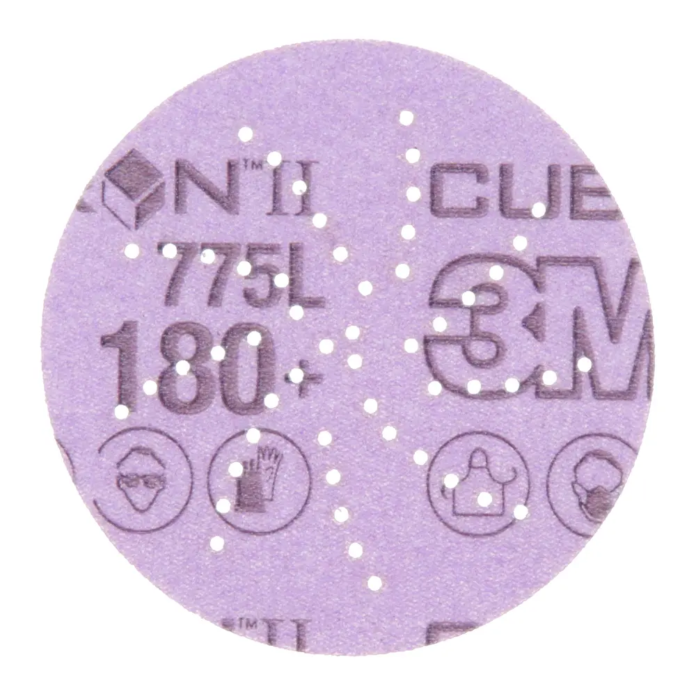 3M™ Cubitron™ II Hookit™ Disco de Filme 775L, Multi-agujeros, 75MM P180, 250 por caixa