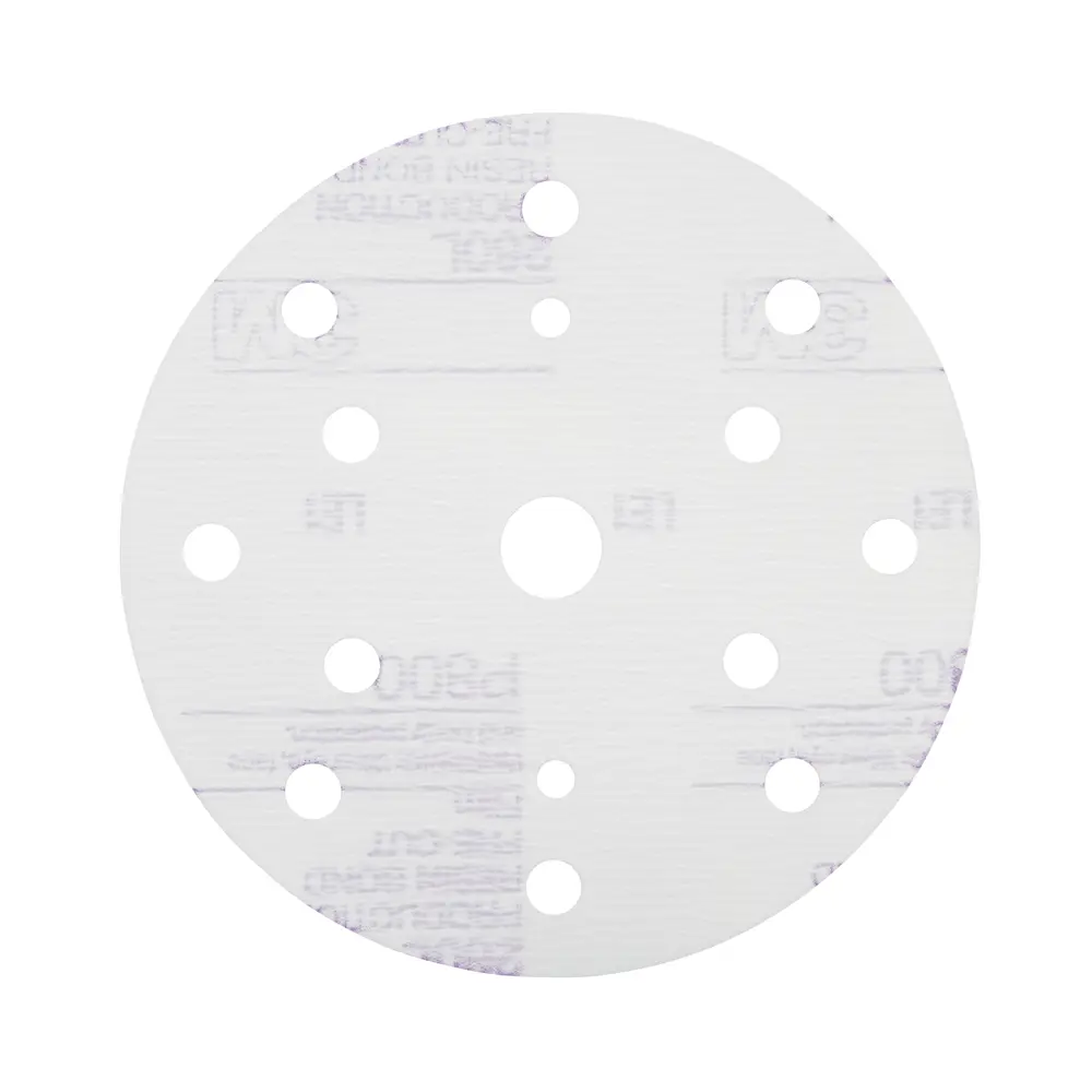 Disco Abrasivo de Filme de Acabamento 3M™ Hookit™ 260L, 150 mm, 15 furos, P800, 51099