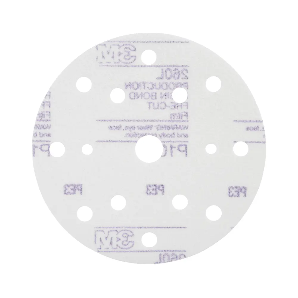 Disco Abrasivo de Filme de Acabamento 3M™ Hookit™ 260L, 150 mm, 15 furos, P1000, 51055