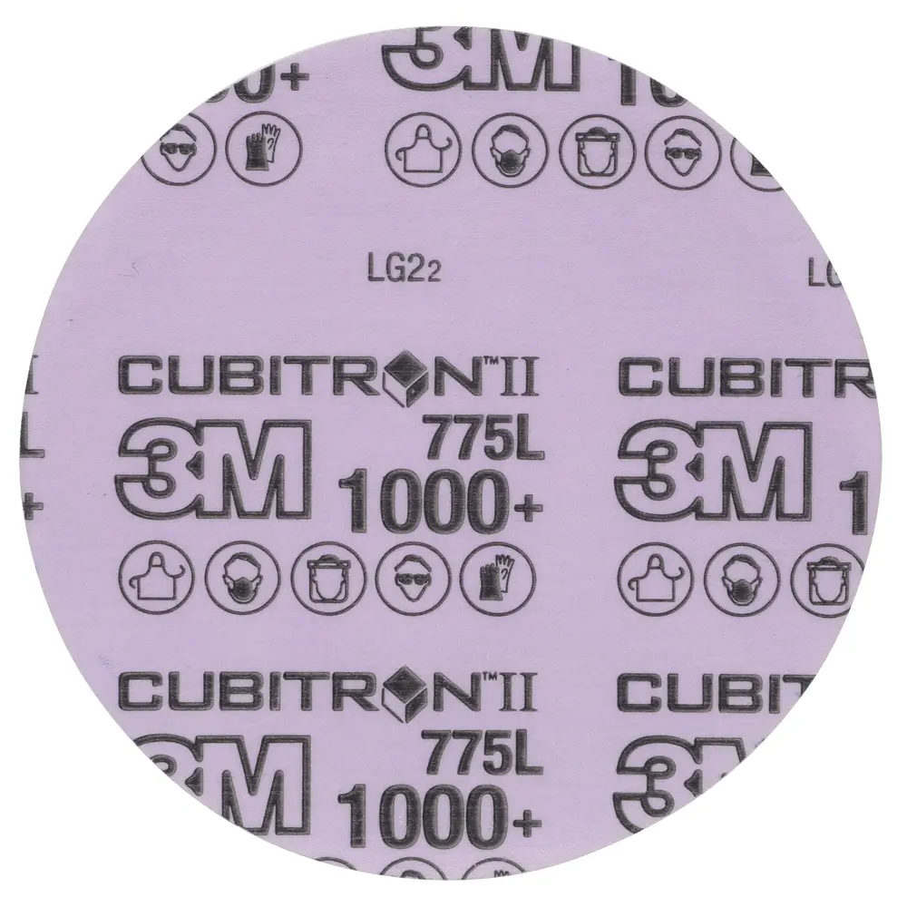 3M™ Cubitron™ II Stikit™ Film Disc 775L, 1000+ 3MIL, 125 mm, Die 500X, Linered