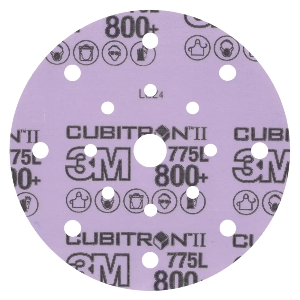 Disco de Limpeza 3M™ Cubitron™ II Hookit™ 775L, 800+ 3MIL, 150 mm, 17HL, Die 600FL