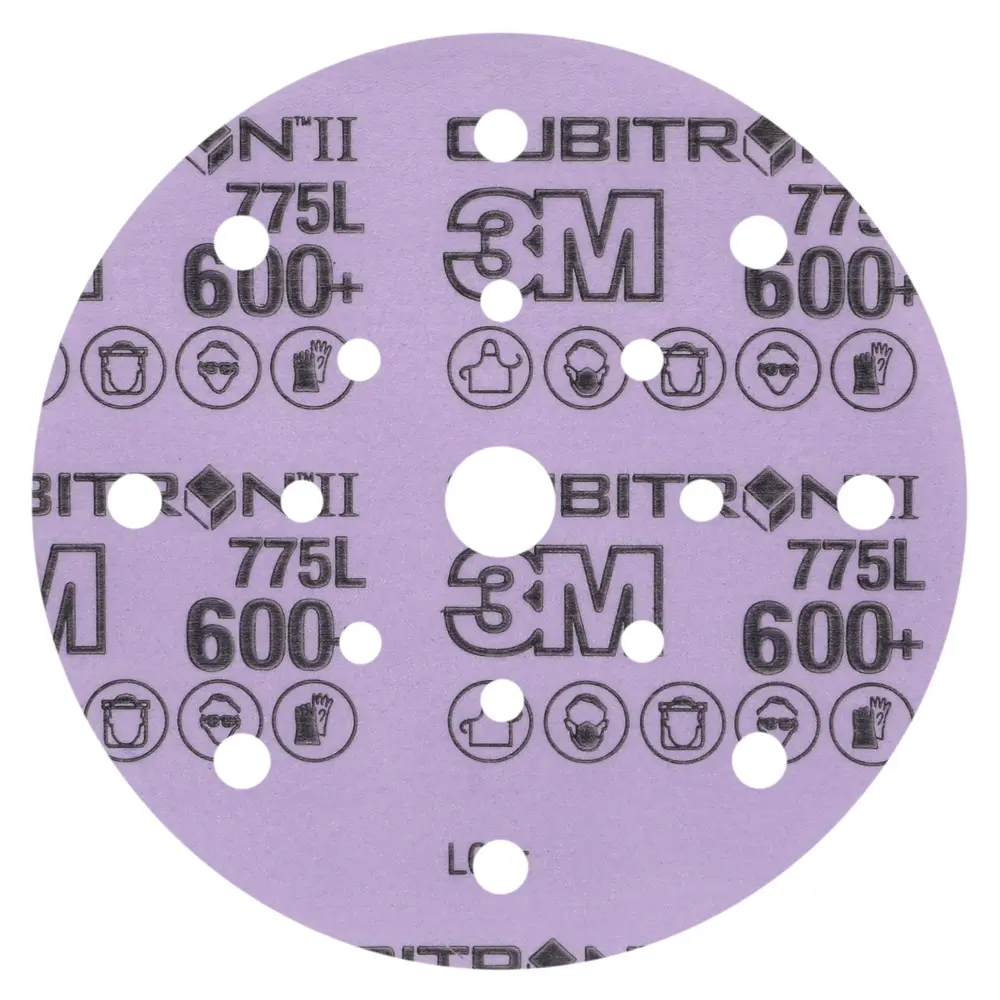 Disco de Limpeza 3M™ Cubitron™ II Hookit™ 775L, 600+ 3MIL, 150 mm, 17HL, Die 600FL