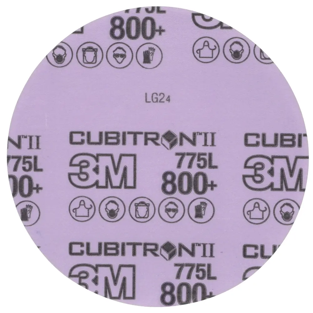 Disco de Limpeza 3M™ Cubitron™ II Hookit™ 775L, 800+ 3MIL, 127 mm x NH, Die 500X, 50/Carton, 250 ea/Case