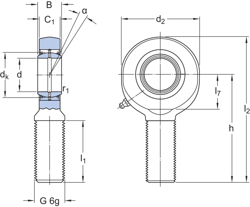 Terminais de rótula - SAL 40 ES-2RS