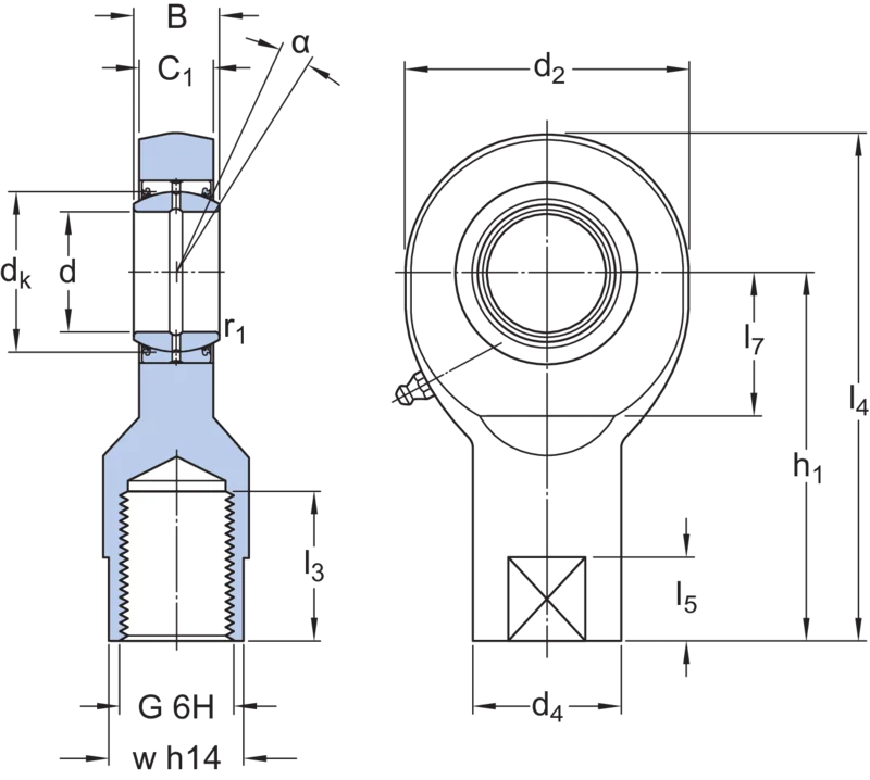 Terminais de rótula - SILA 60 ES-2RS